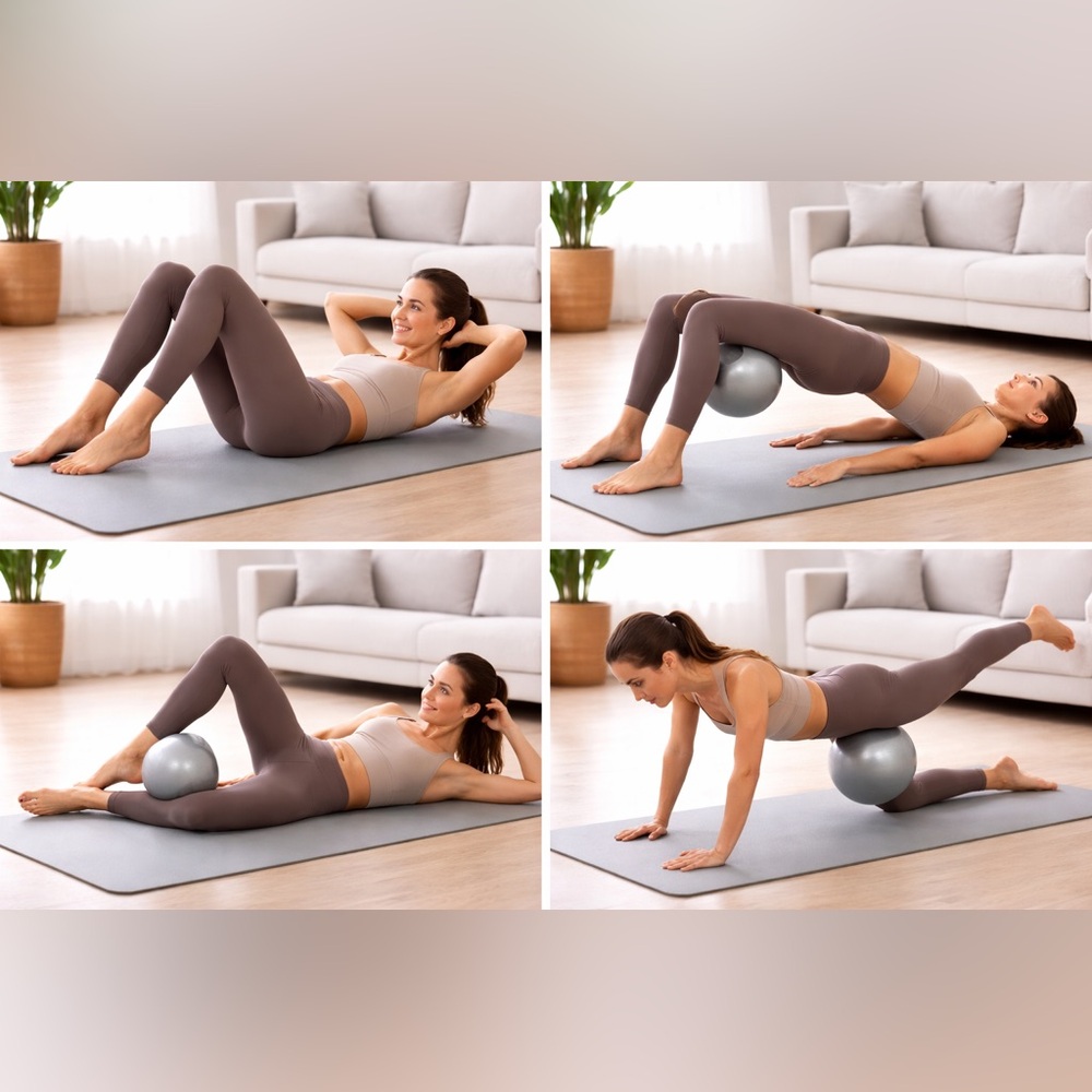 Silver Exercise Ball - Stability Ball
